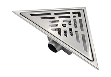 713019 71301901 Stainless Steel Corner Drain Anti-odor Bathroom Triangular Shower Floor Drain