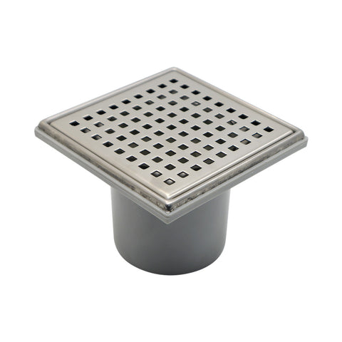711111 71111102 Modern plastic universal square design shower grid plastic floor drain