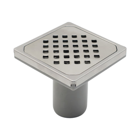 711115 71111501 New Design Chrome Plated ABS Plastic Square shower drain