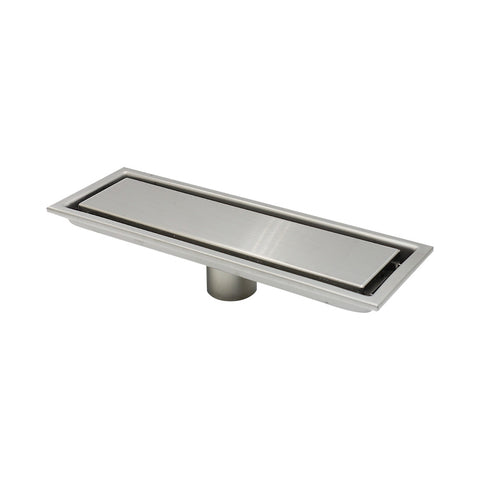 713014 71301402 Stainless Steel Concealed Tile Insert Long Shower Floor Drain Bathroom Invisible Rectangle Linear Drain