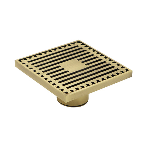 715035 71503505 Manufacturer Supply Gold Bathroom Thickened Square Copper Brass Shower Room Floor Drain