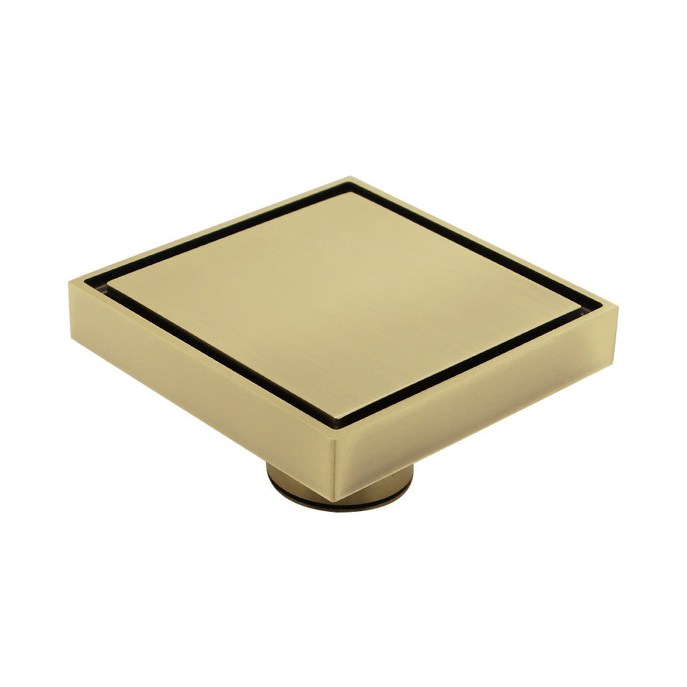 715048 71504803 Brass Gold  Metal InvisibleTile-in Deodorant Bathroom Shower Floor Drain