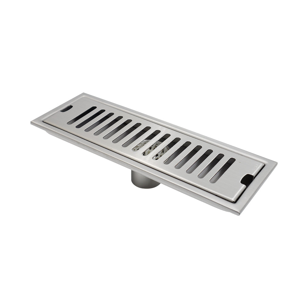 713017 71301702 New Design Customized Size Bathroom Balcony Stainless Steel Shower Long Anti-odor Floor Drain