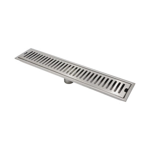 713017 71301704 Bathroom Shower Large Flow With Hair Strainer Anti-odor Stainless Steel Long Floor Drain