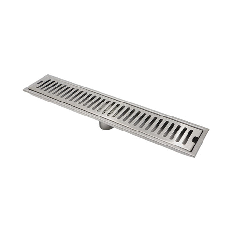 713017 71301704 Bathroom Shower Large Flow With Hair Strainer Anti-odor Stainless Steel Long Floor Drain