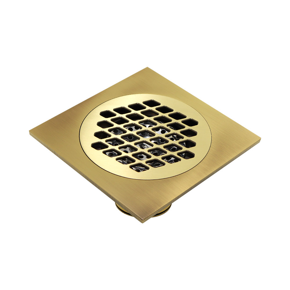 715026 71502601 Wholesale Shower Drain Bathroom Floor Drain All Brass Square Floor Waste